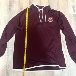 mens harvard long sleeve quarter-zip